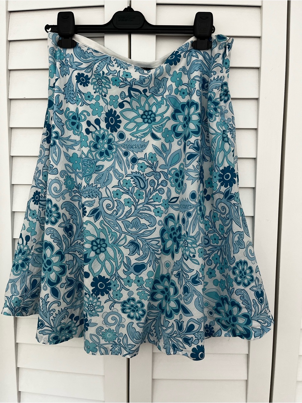 GAP Blue Floral A-Line Skirt